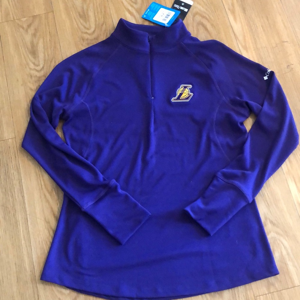 Columbia women’s LA Lakers pullover. NWT